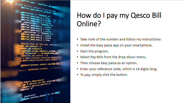 QESCO Online Bill Payment
