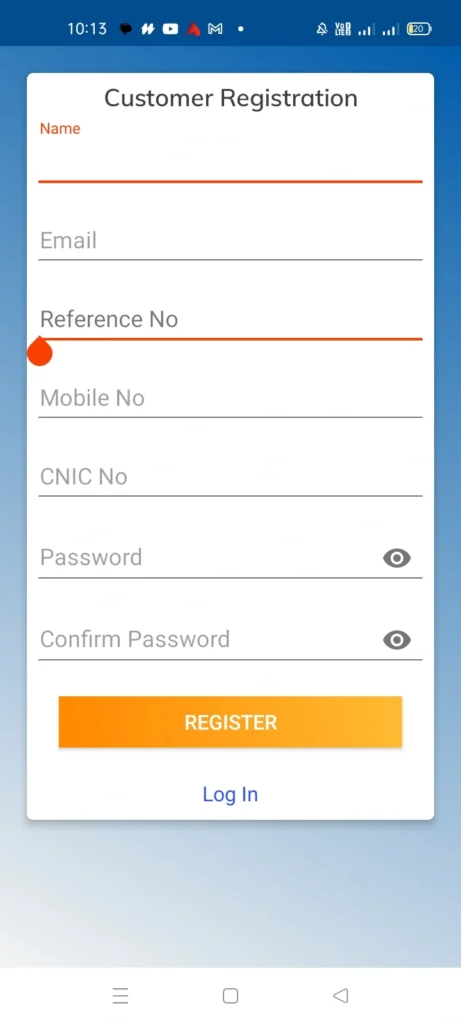 create QESCO app account